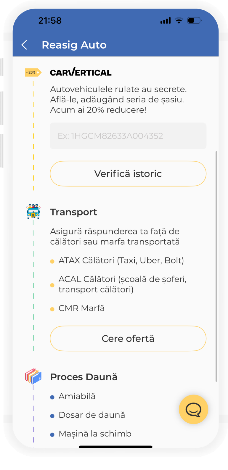 Reasig App Screenshot